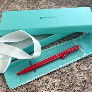 Tiffany & Co. Vibrant Red Writing Instrument with Signature Box